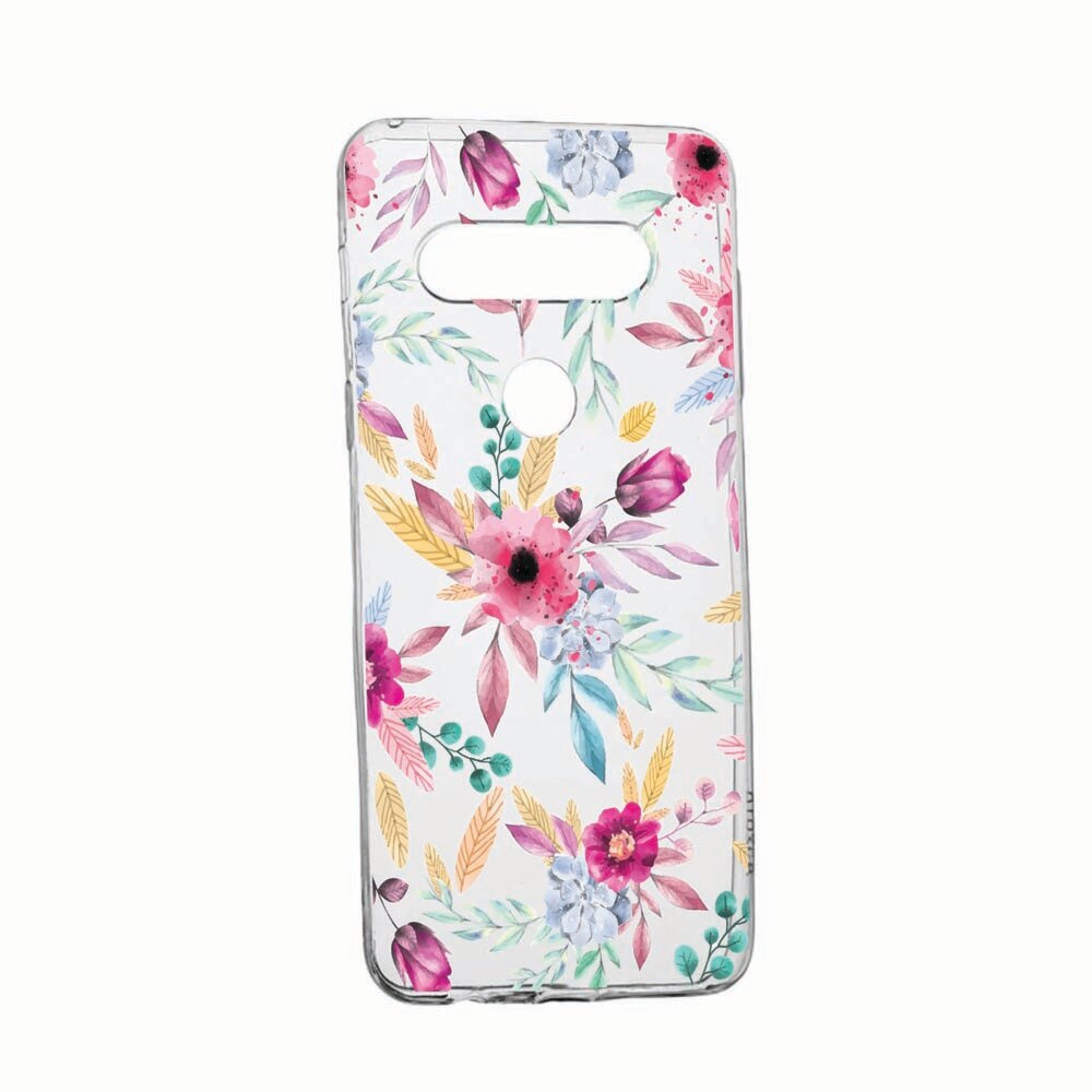 Husa pentru LG K61, Happy Flowers, rezistenta la uzura, anti-alunecare, 69