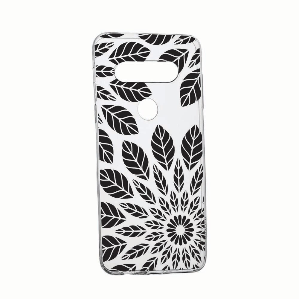 Husa pentru LG K61, Black Feathers, rezistenta la uzura, anti-alunecare, 76