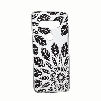 Husa pentru LG K61, Black Feathers, rezistenta la uzura, anti-alunecare, 76 Husa pentru LG K61, Black Feathers, rezistenta la uzura, anti-alunecare, 76