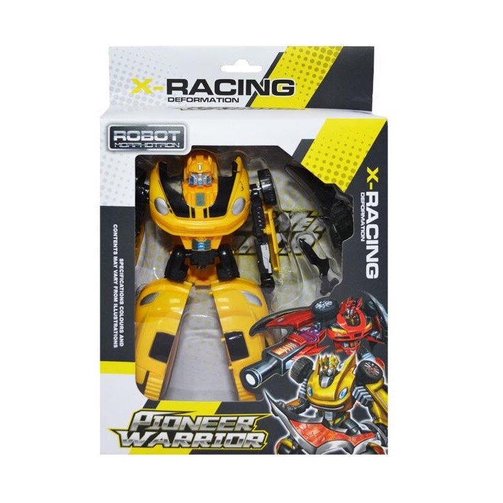 Robot transformabil in masina, 30 cm, Multicolor, x-Racing Deformation