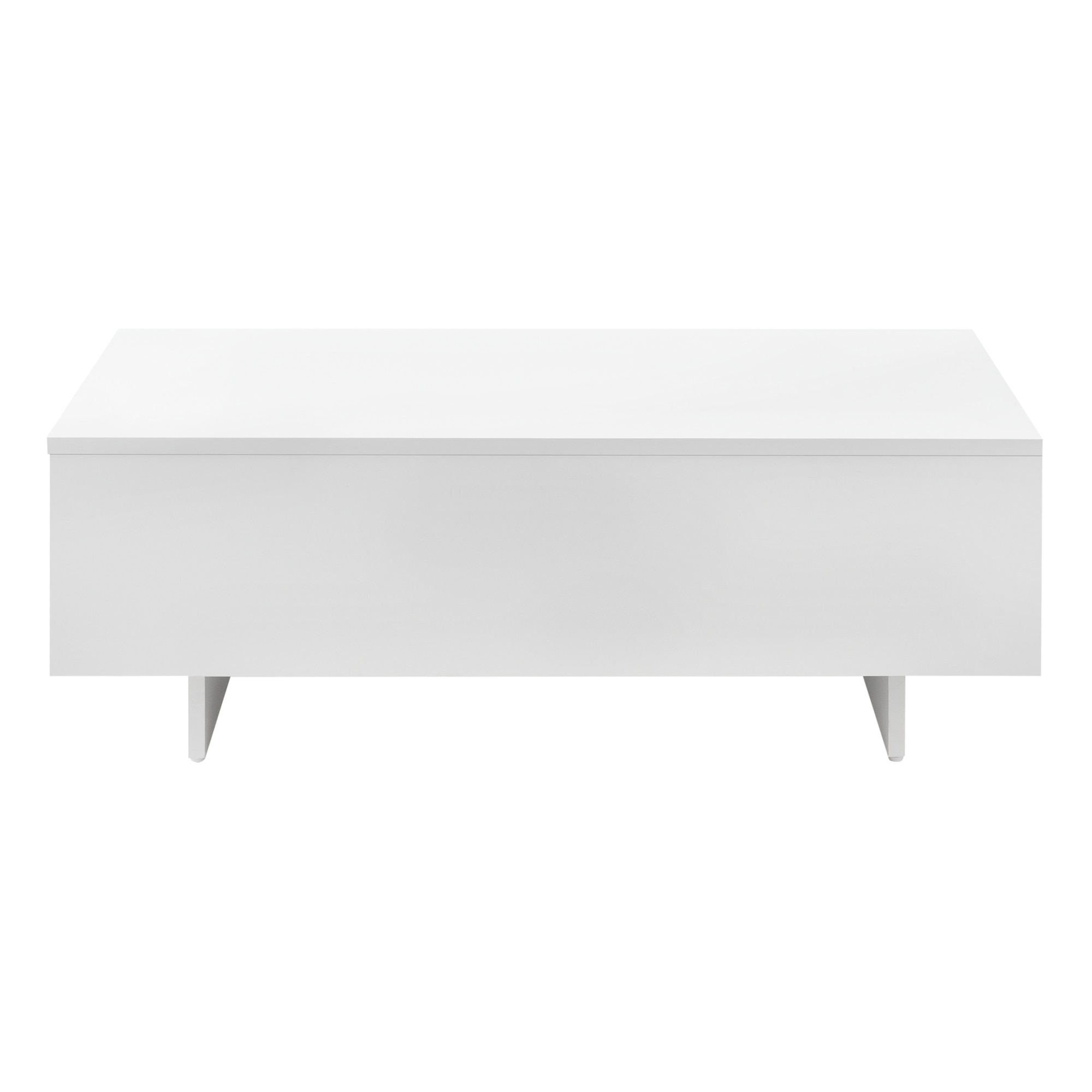 Masuta de cafea Calabria, en.casa, 85 x 55 x 31 cm, 15 mm PAL, melaminat, alb lucios