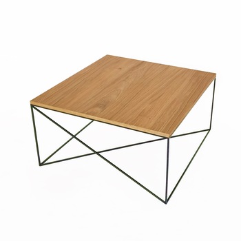 Masuta CROSS mad, modern, metal, negru/stejar, 80 x 80 x 42 cm Masuta CROSS mad, modern, metal, negru/stejar, 80 x 80 x 42 cm