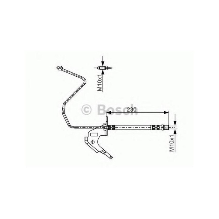 Furtun frana Opel Astra H 2004-2009 A04 1 987 481 162