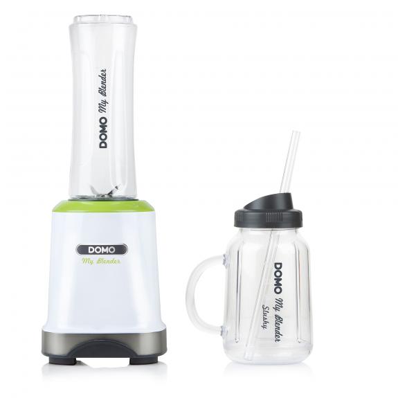 Blender cu 2 Recipiente Portabile cu Capac DOMO DO713BL, 300 W
