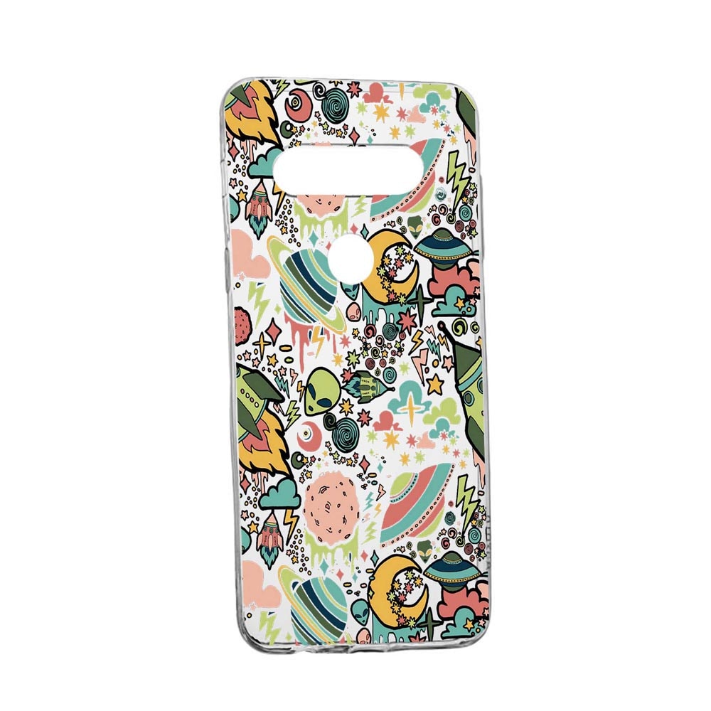 Husa Universe, Planeta UFO, pentru LG K61, rezistenta la uzura, anti-alunecare, din silicon Premium, 472