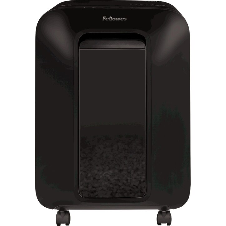 Distrugator documente Fellowes LX201, micro cut, 12 coli, negru, Nivel securitate P5 22 Litri, Capacitate taiere 12 coli
