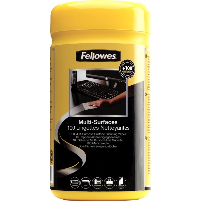 Servetele Fellowes pentru curatare suprafete, 100 buc/cutie