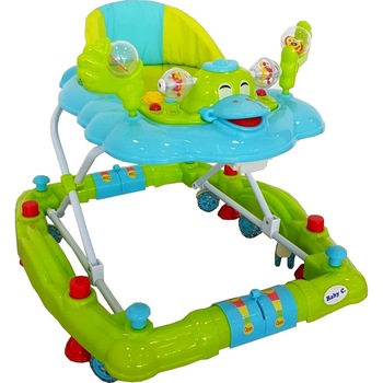 Premergator cu sistem de balansare Baby Care™ H914 ,Roti silentioase din silicon, Cu melodii, Ratusca, Pliabil, Verde Turquoise Premergator cu sistem de balansare Baby Care™ H914 ,Roti silentioase din silicon, Cu melodii, Ratusca, Pliabil, Verde Turquoise