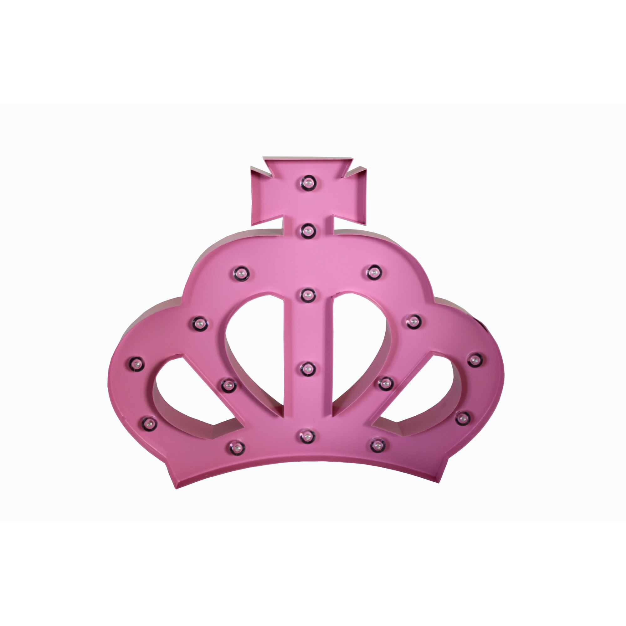 Banner decorativ cu LED Pink Crown , VIVO