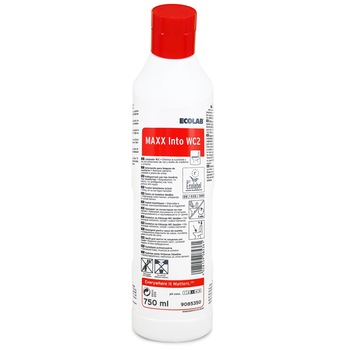 Detergent profesional pentru curatarea obiectelor sanitare MAXX INTO WC2 750 ml Detergent profesional pentru curatarea obiectelor sanitare MAXX INTO WC2 750 ml