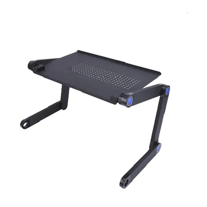 Masa Laptop GAIA T8 cu doua ventilatoare, reglabila pe inaltime si rabatabila + cooler incorporat