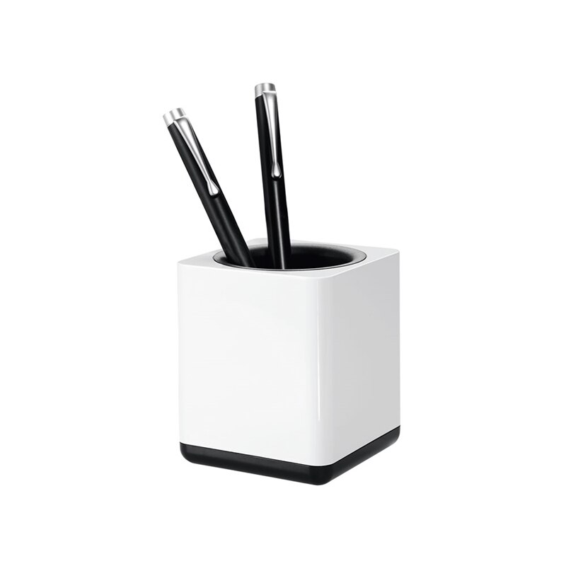 Suport instrumente de scris, HAN, i-Line, Plastic/Cauciuc, Design elegant, 79 x 95 x 79 mm, Alb/Negru