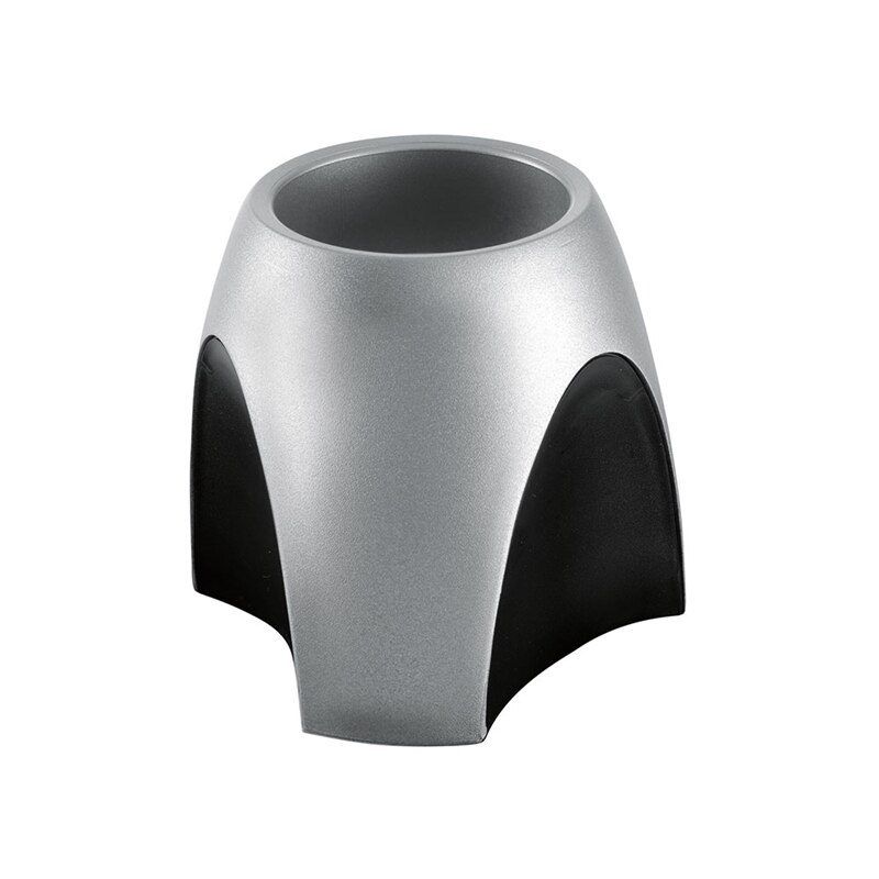 Suport instrumente de scris Delta, HAN, Plastic/Cauciuc, Design elegant, 99 x 99 x 94 mm, Argintiu/Negru