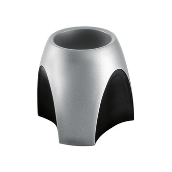 Suport instrumente de scris Delta, HAN, Plastic/Cauciuc, Design elegant, 99 x 99 x 94 mm, Argintiu/Negru Suport instrumente de scris Delta, HAN, Plastic/Cauciuc, Design elegant, 99 x 99 x 94 mm, Argintiu/Negru