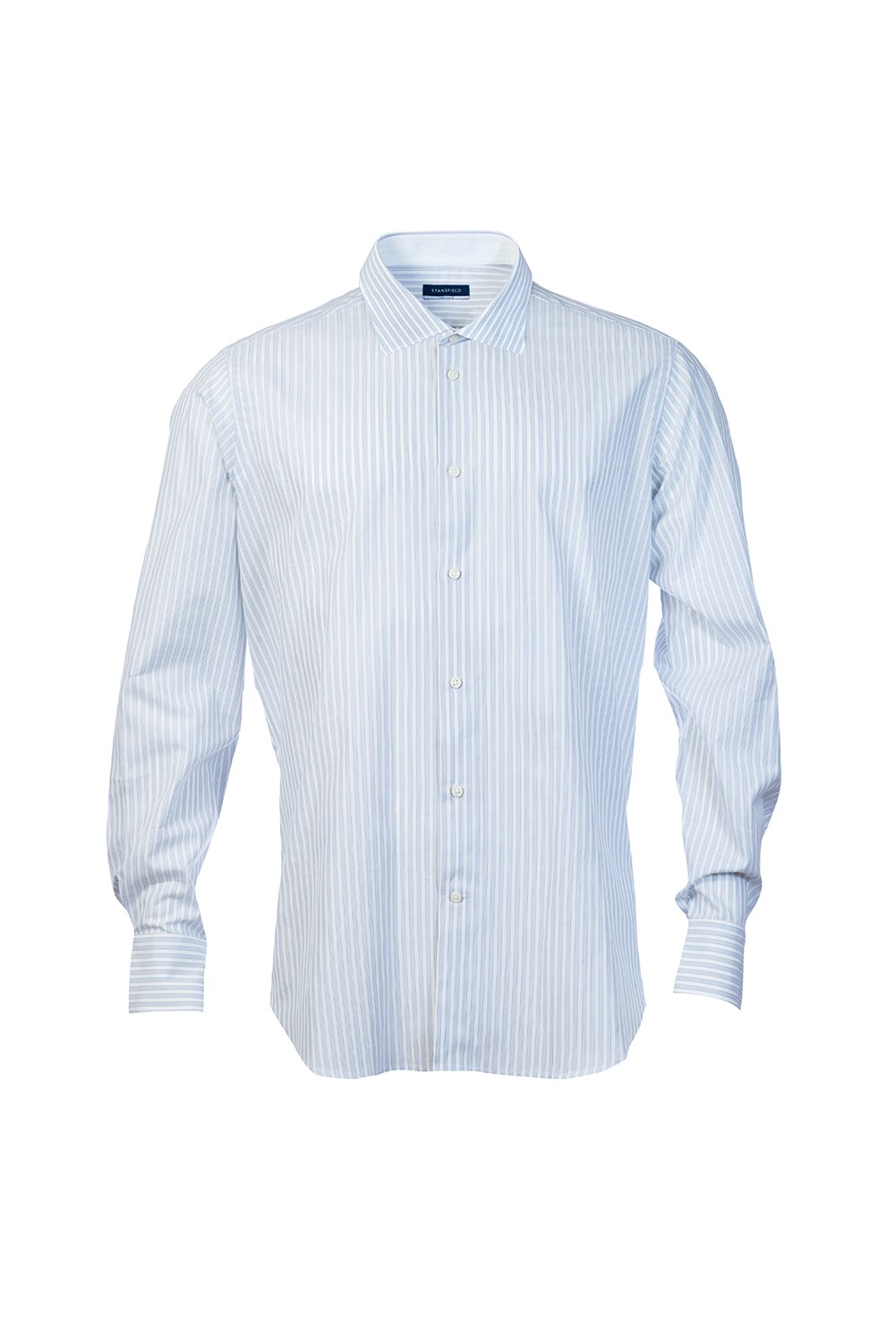 Stansfield, Camasa regular fit cu model in dungi, Albastru pastel, XL