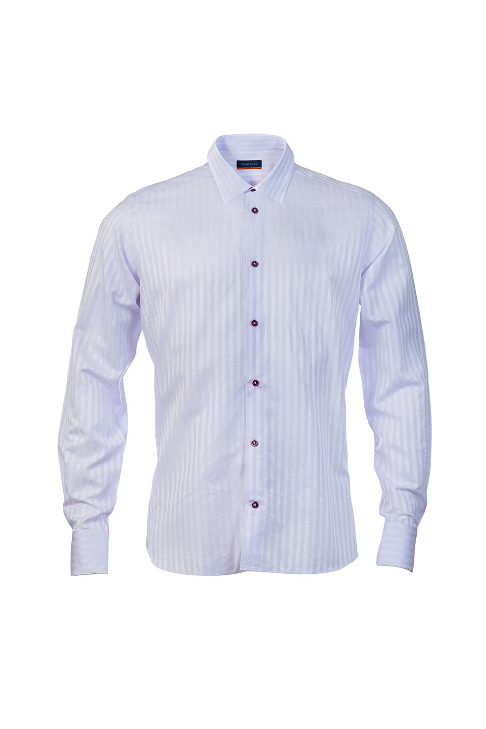 Stansfield, Camasa slim fit in dungi, Lila, M