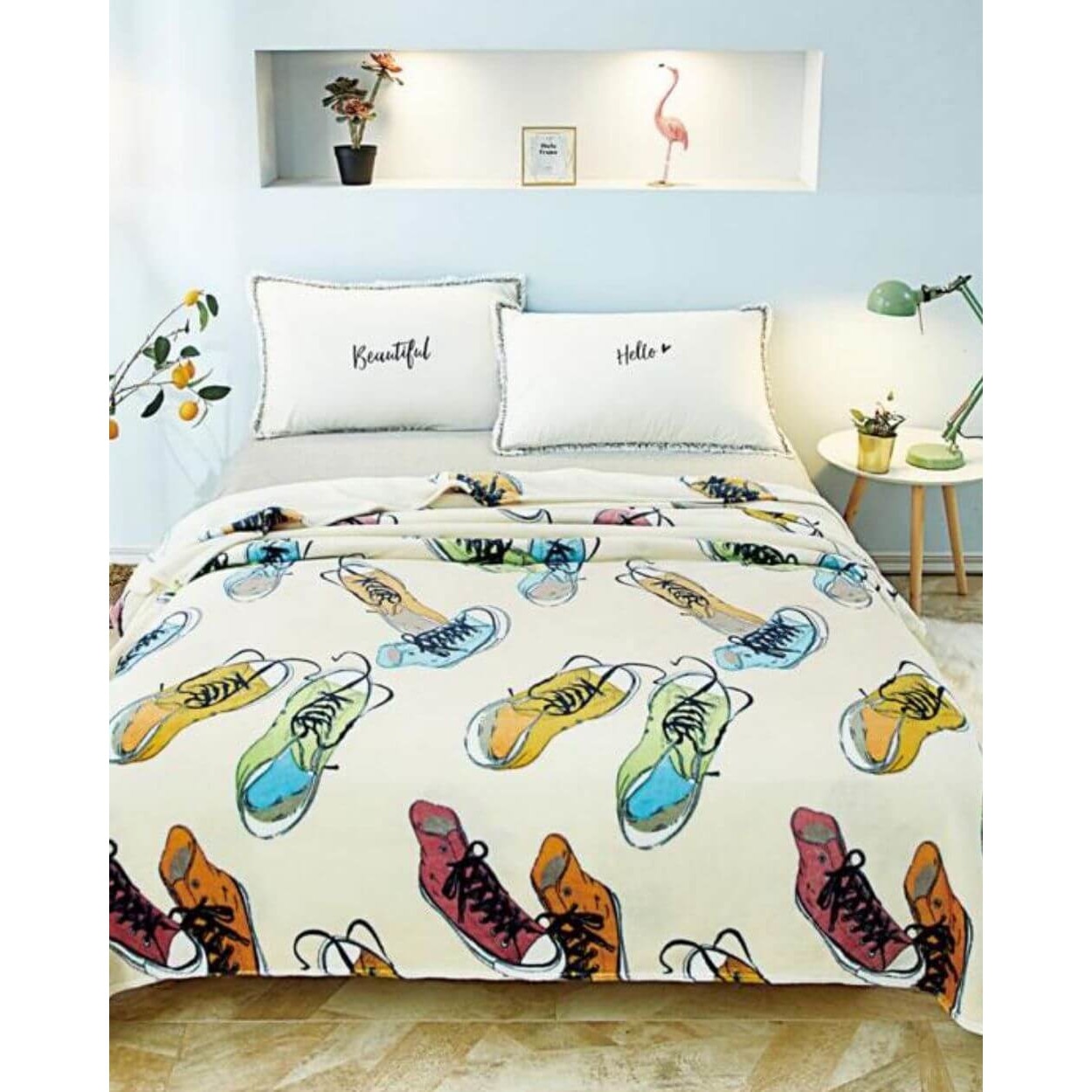 Patura Cocolino, Pat Dublu, 200x230 cm, Sneakers