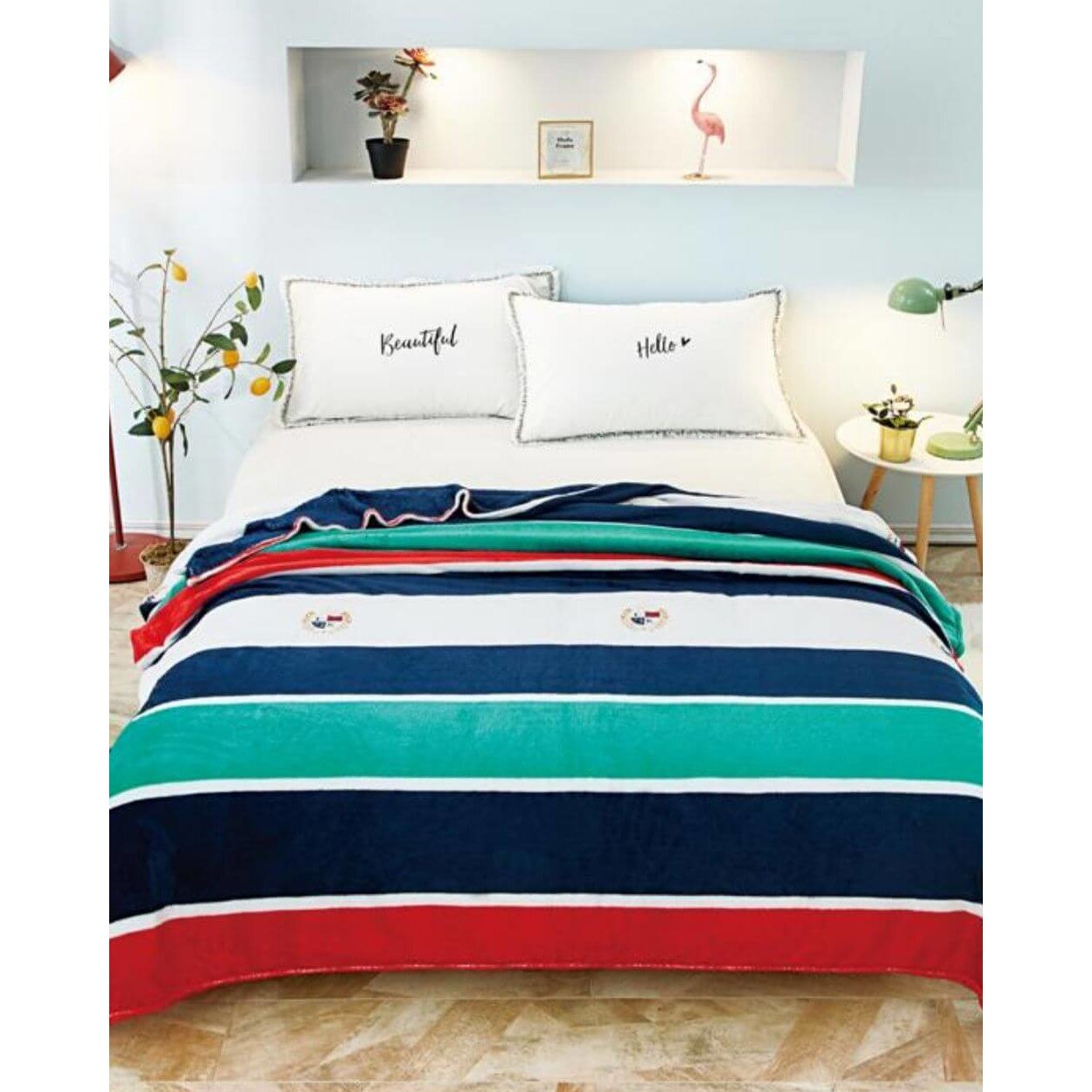 Patura Cocolino, Pat Dublu, 200x230 cm, Stripes