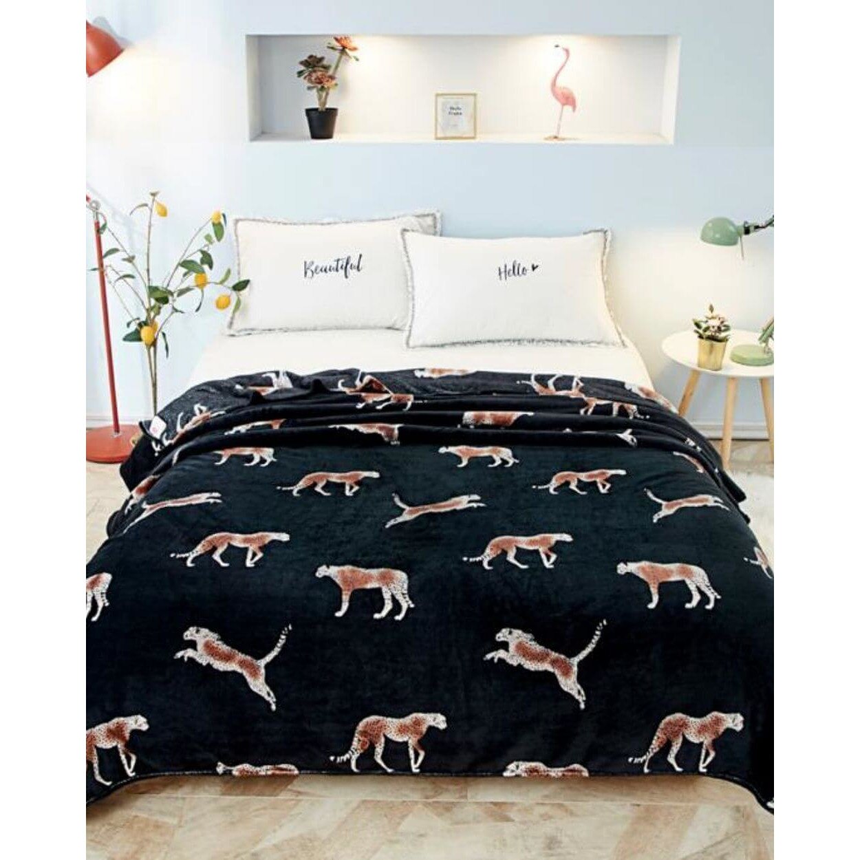 Patura Cocolino, Pat Dublu, 200x230 cm, Gheparzi