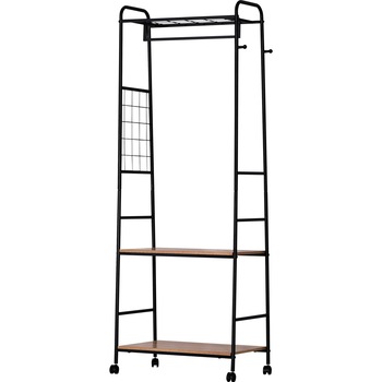 Suport metalic cu rafturi pentru umerase 63.6X40X171cm Metal+PAL, GRUNBERG, RF3104 Suport metalic cu rafturi pentru umerase 63.6X40X171cm Metal+PAL, GRUNBERG, RF3104