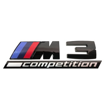 Emblema Portbagaj Glossy M3 Competition compatibila BMW Seria 3 Emblema Portbagaj Glossy M3 Competition compatibila BMW Seria 3