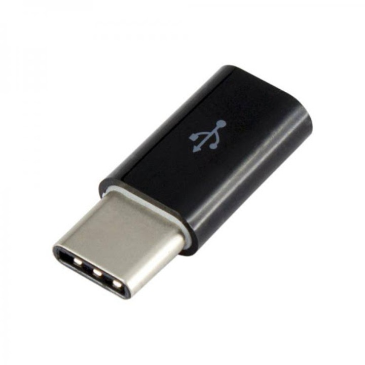 Sbox USB 2.0-Type-C адаптер, черен