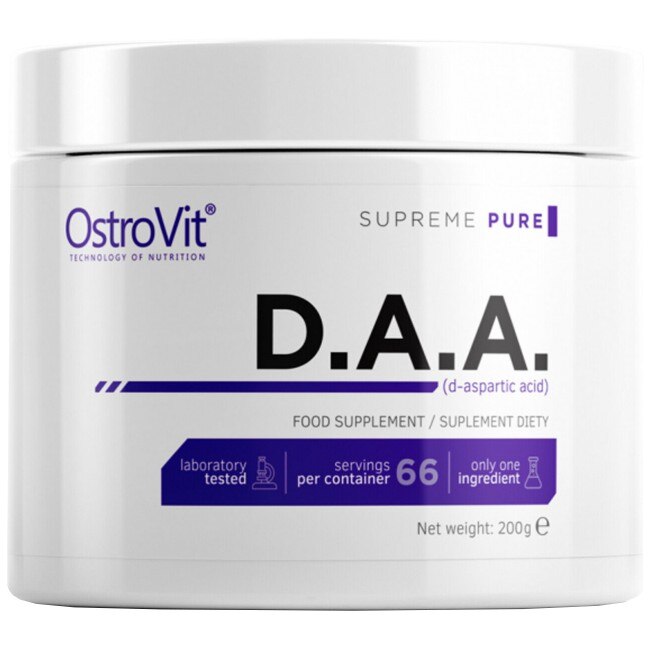 Supliment alimentar OstroVit D-Aspartic Acid / DAA Powder, Tasteless, 200 gr