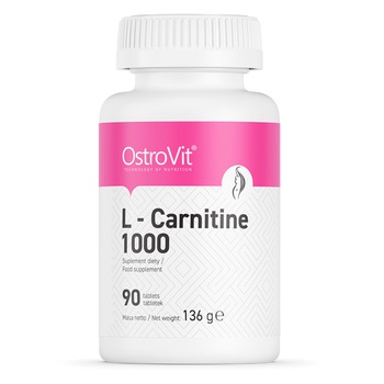 Arzator de Grasimi, L-Carnitina (1000 mg), OstroVit L-Carnitine 1000 - 90 comprimate (90 doze) Arzator de Grasimi, L-Carnitina (1000 mg), OstroVit L-Carnitine 1000 - 90 comprimate (90 doze)