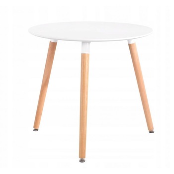 Masa de interior pentru living sau bucatarie, design modern, blat din MDF si picioare din lemn, 71 x 60 x 46.5 cm Masa de interior pentru living sau bucatarie, design modern, blat din MDF si picioare din lemn, 71 x 60 x 46.5 cm