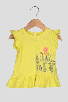 GAP, Tricou cu imprimeu grafic, Galben, 80 CM GAP, Tricou cu imprimeu grafic, Galben, 80 CM