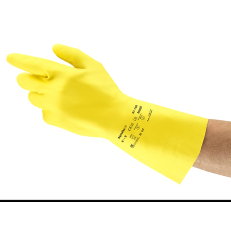 Manusi protectie chimica Ansell Alphatec 87190, cauciuc, reutilizabile, marime L