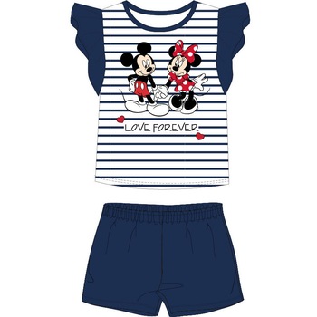 Pijama, maneca scurta, Love forever, bluemarin 110 cm Pijama, maneca scurta, Love forever, bluemarin 110 cm