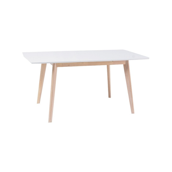 LIDER FURNITURE Com 2 hosszabbítható asztal, hosszúság 120 cm, meghosszabbítva 160 cm, szélesség 80 cm, magasság 75 cm