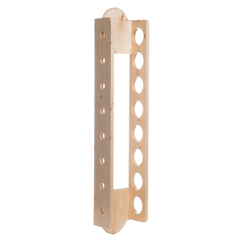 Raft din lemn natur Wine pentru 8 sticle vin