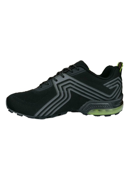 Pantofi Knup A3, Negru/Verde, 46, Barbati