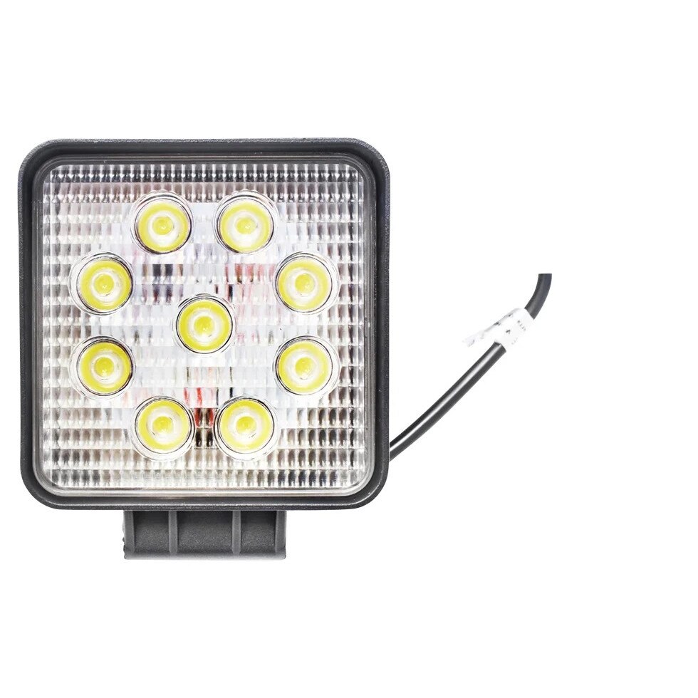 Lampa 9 LED-uri 10-60V 27W unghi de radiere 60 patrat