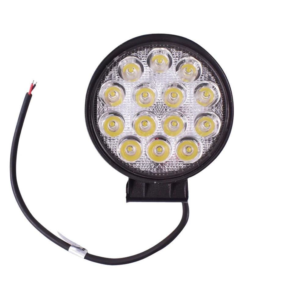 Lampa iluminat 14 leduri 10-30V 42W - unghi radiere 30 de grade tip spot 114x114x61mm Breckner Germany