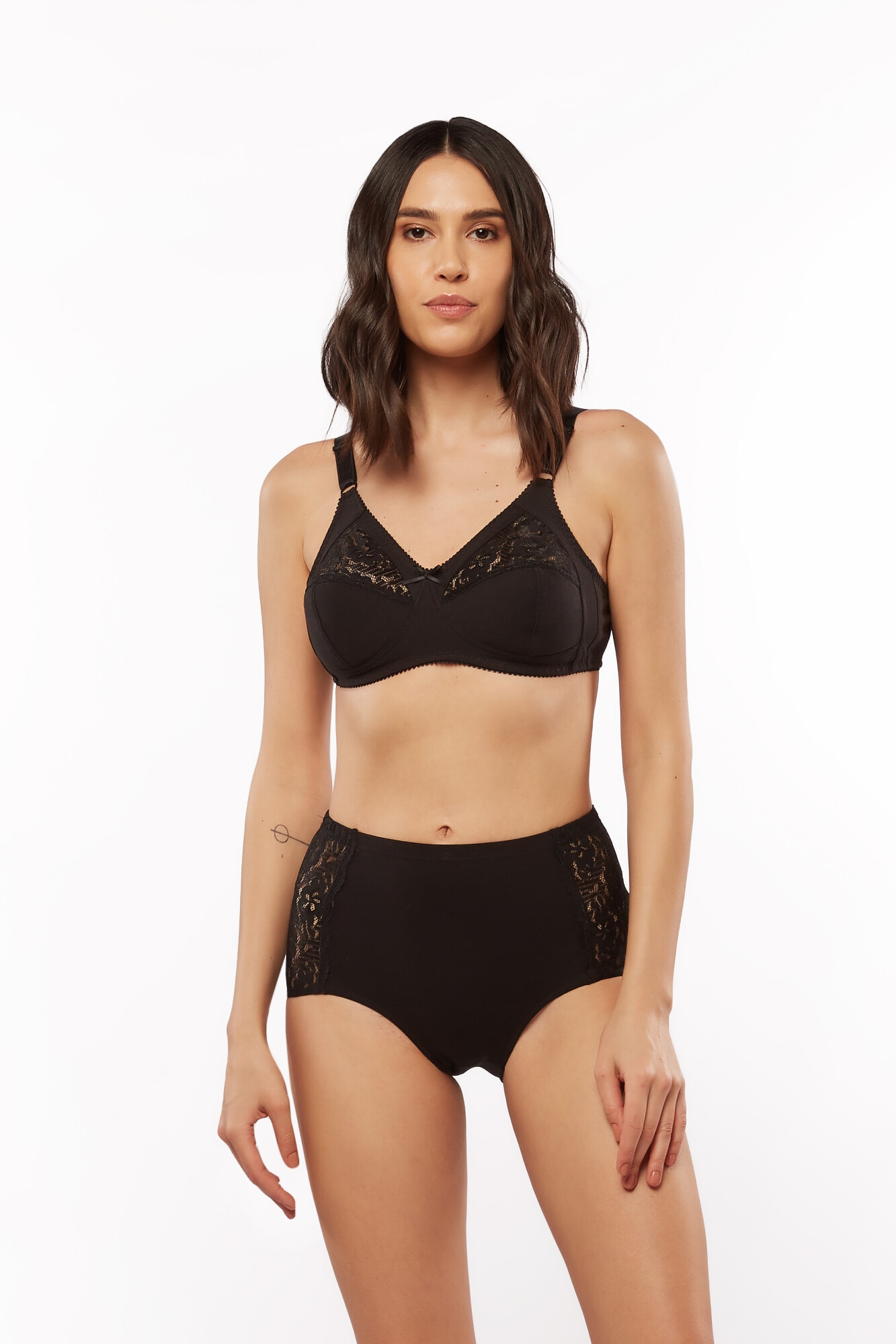 Chilot clasic de dama, BF16, Negru, 3XL