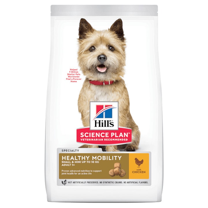Hrana pentru Caini, Hill's SP Canine Adult Healthy Mobility Small and Miniature Pui, 1.5 Kg