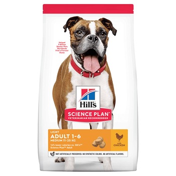 Hrana pentru Caini, Hill's SP Canine Adult Light Medium Pui, 14 Kg Hrana pentru Caini, Hill's SP Canine Adult Light Medium Pui, 14 Kg