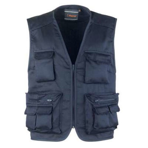 Vesta de protectie, Kapriol, multipocket, albastra, M