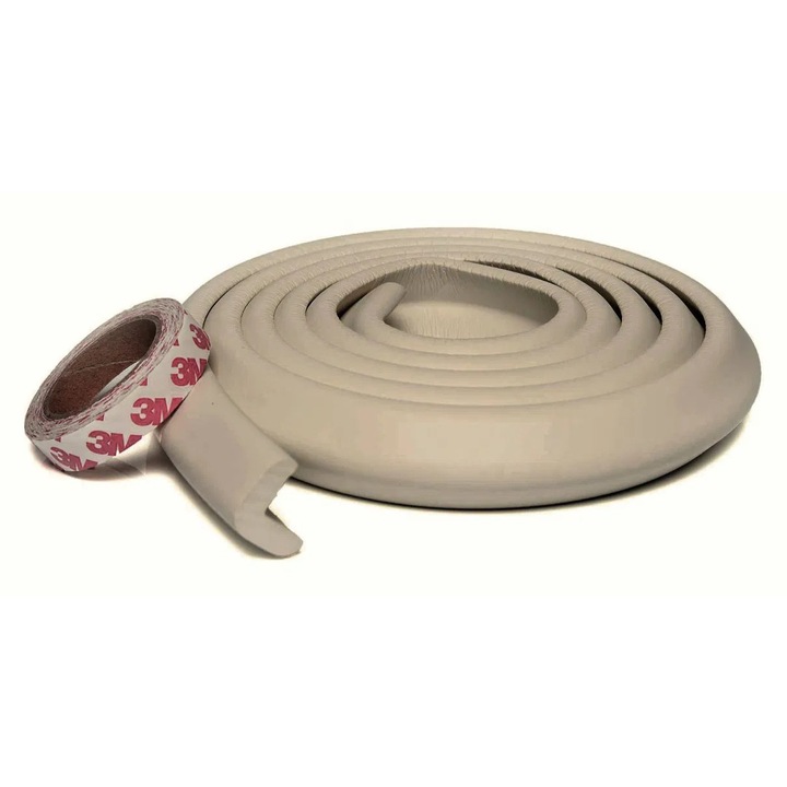 Banda protectie, Empria, subtire pentru muchii si margini, 2.3x0.9x200 cm, Gri