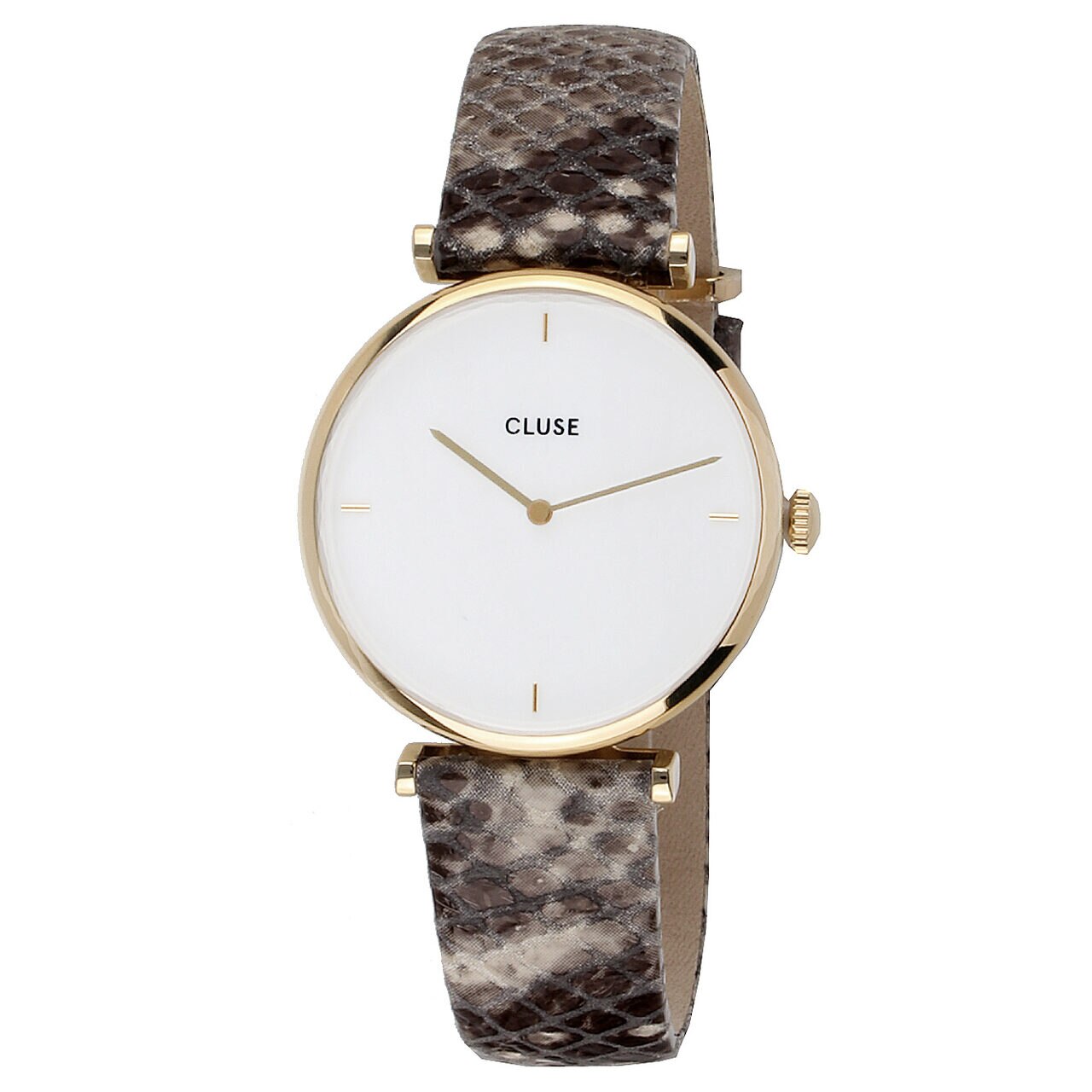 Ceas de dama Cluse CL61008, Quartz, 33mm, 3ATM, Auriu