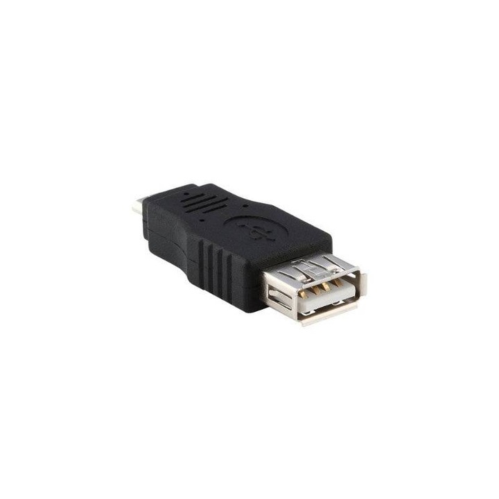 Sbox SX-530785 USB A - MicroUSB F/M черен адаптер