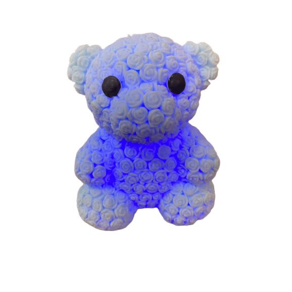 Ursulet Vision, din cauciuc, cu led albastru