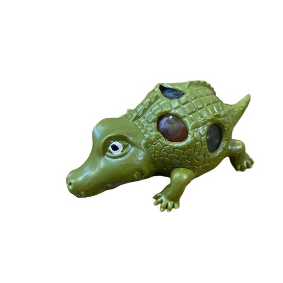 Dinozaur antistres Vision, de culoare verde