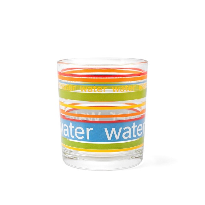 Set 3 pahare multicolor, 220 ml