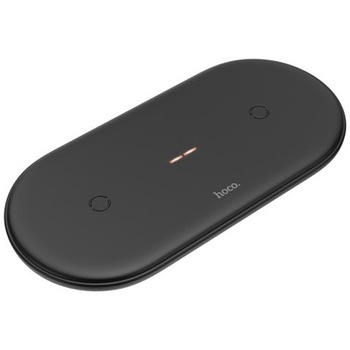 Incarcator Wireless Hoco CW23 Dual Power cu Incarcare Rapida 3.0, Negru Incarcator Wireless Hoco CW23 Dual Power cu Incarcare Rapida 3.0, Negru