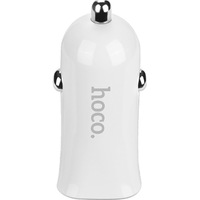 Incarcator auto Hoco Z12 Elite, 2xUSB, Alb