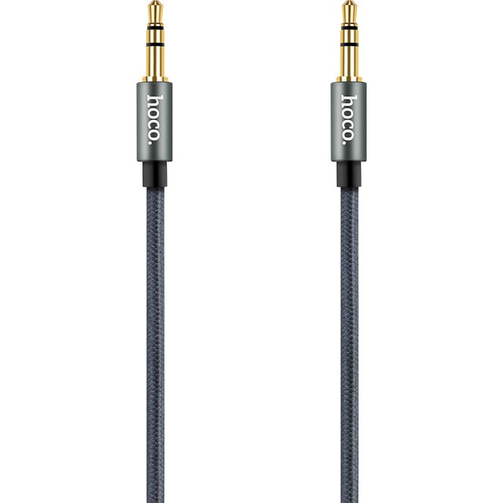 Cablu audio braided Hoco, jack 3.5mm, UPA11, Gri